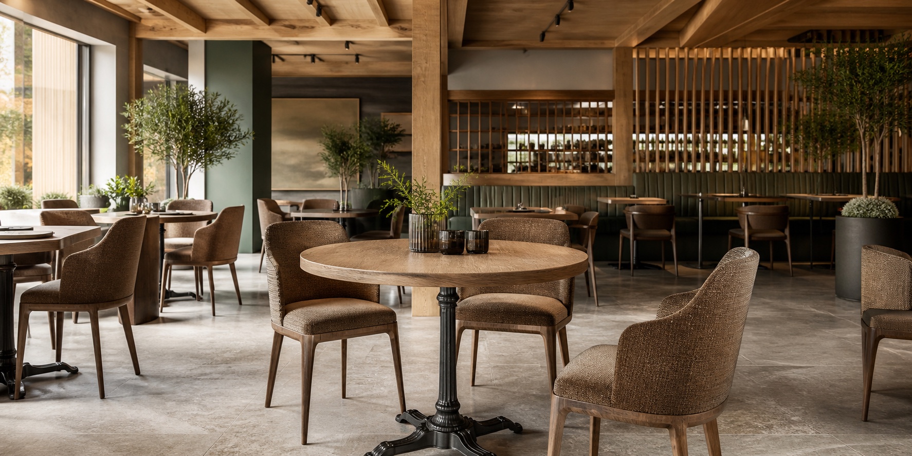 Contemporary restaurant furniture showroom